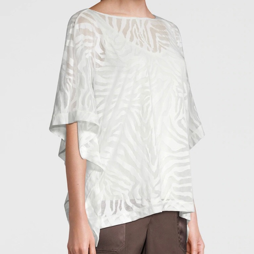 🦋SOLD 🦋 WHBM Zebra Burnout Top